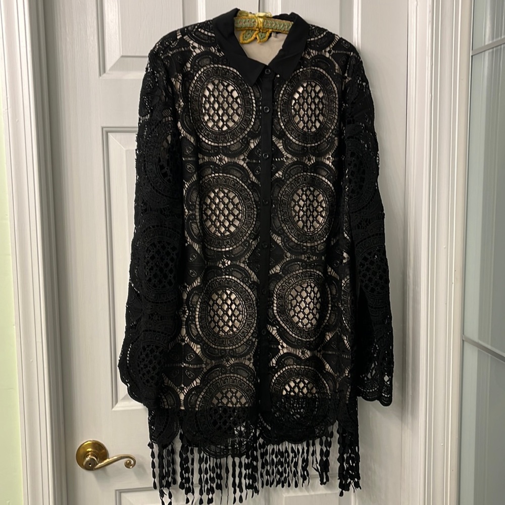 Black Lace Tunic or Jacket